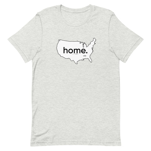 Home - On Map Of America Short-sleeve unisex t-shirt - Mainstream Freedom